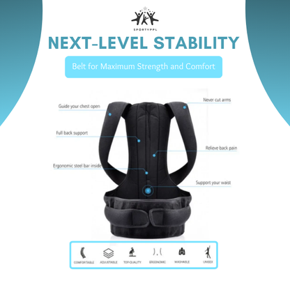 Reinforced Lumbar Belt Posture Corrector Vest