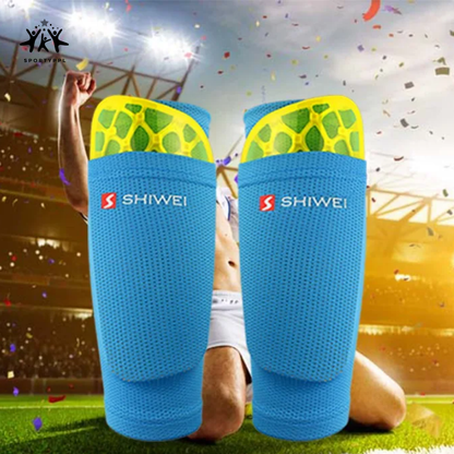 Soccer Shin Guard Pads and Sports Knee Pads - Anti-Sprain Compression Calf Sleeve Socks for Adults and Kids | Football Leg Support