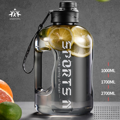 Large Capacity Sports Water Bottle - 1.7L/2.7L