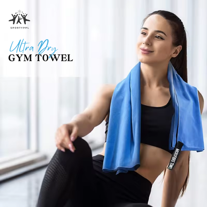 Quick Dry Gym Towel - Lightweight, High Absorption Sports Towel