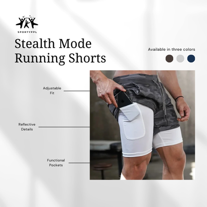 Men's Quick Dry Camo Running Shorts