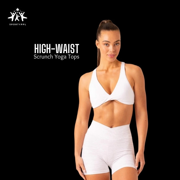 Women's High Waist Scrunch Butt Yoga Tops | Fitness & Running Sports Bras