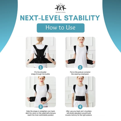 Reinforced Lumbar Belt Posture Corrector Vest